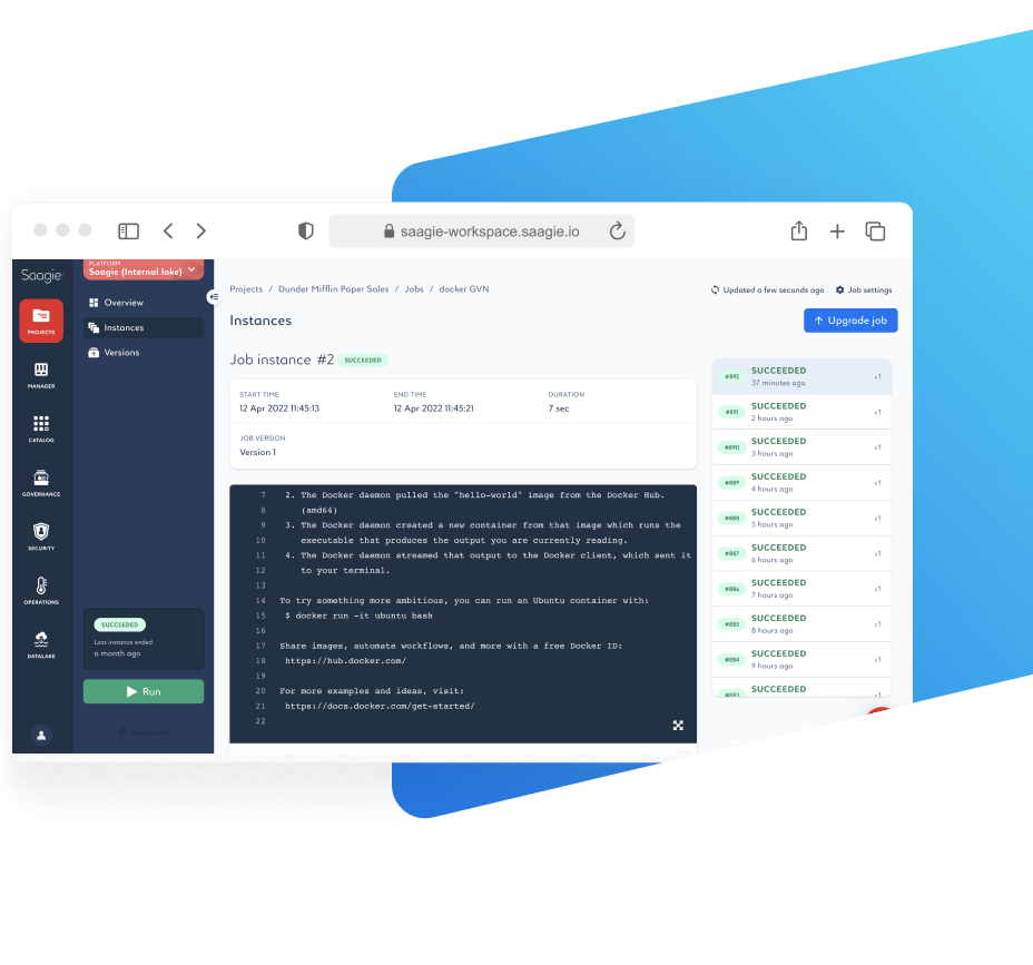 Saagie - Plateforme DataOps Pour Vos Projets Data